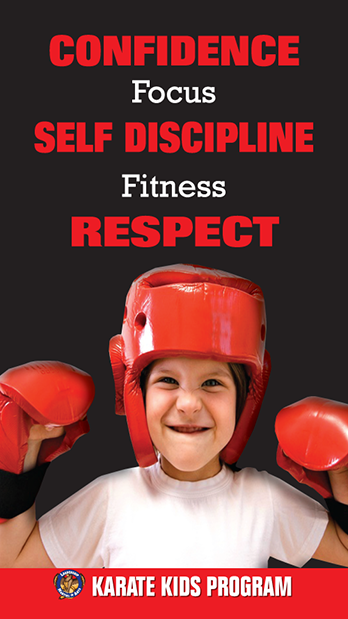 Confidence Banner with Child in Sparring Gear